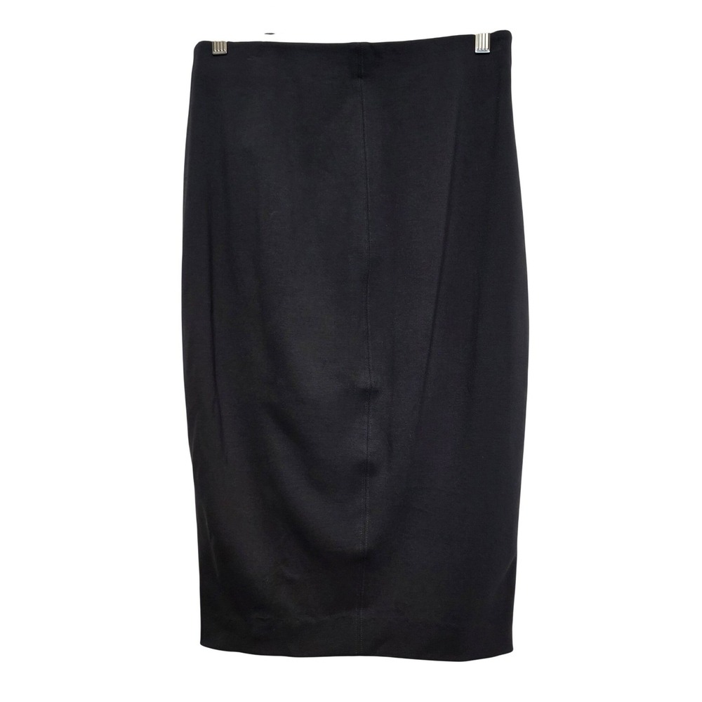 Aritzia Wilfred Charcoal Gray Ponte Knit Pencil Midi Skirt Size Medium